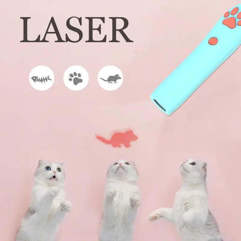 Funny Remote Control LED Laser Cat Stick Pet Toy 1
