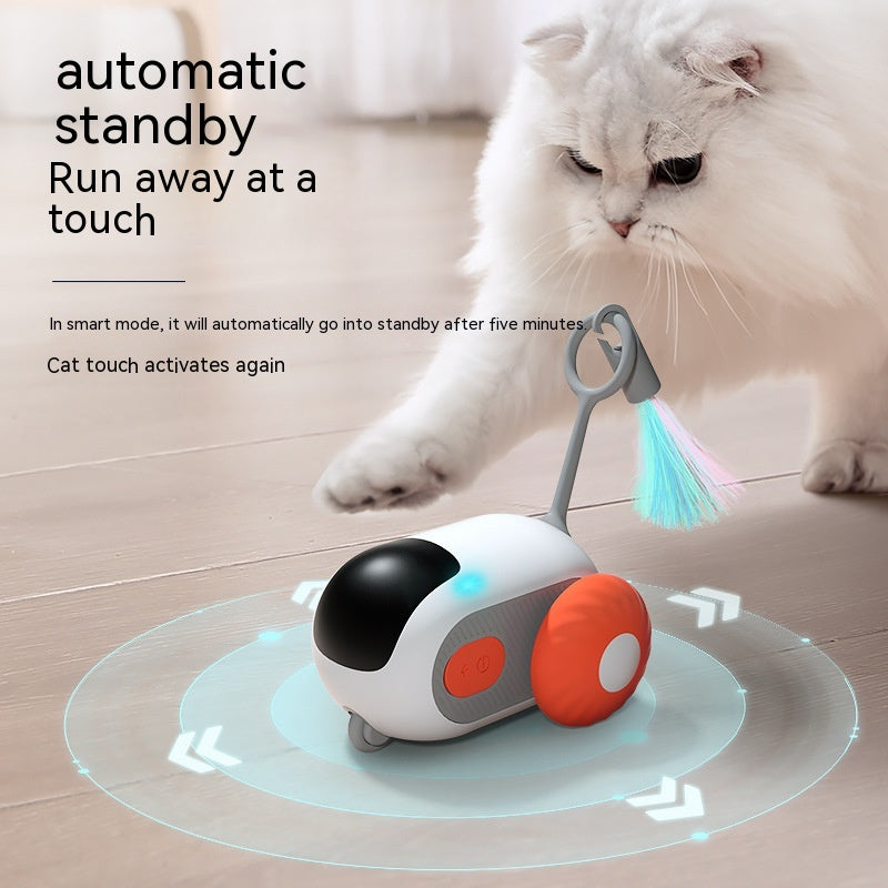 Remote Control Interactive Cat Car Toy USB Charging Chasing Automatic Self-moving Remote Smart Control Car Interactive Cat Toy Pet Products - iHawk 
