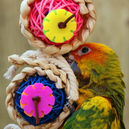 Parrot Supplies Pet Bird Toy Bite Toy Ran Vine Bal Twist String ihawk.store