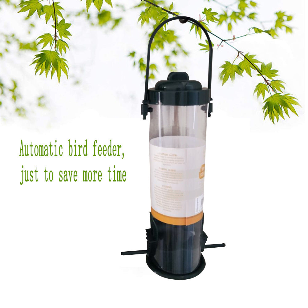 Suspended lazy bird feeder 1