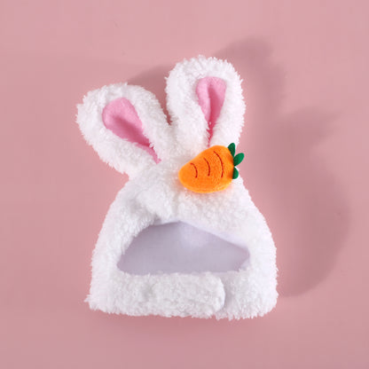 Plush Cartoon Cat Dog Rabbit Ears Cute Easter Decoration Hat Head Cover Pets Products 1