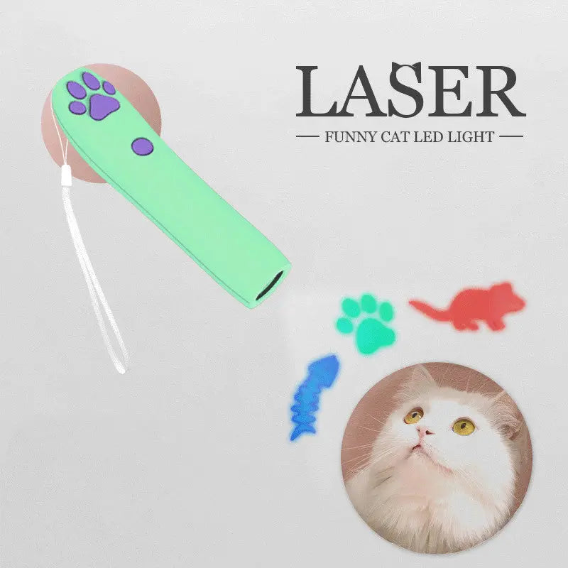 Funny Remote Control LED Laser Cat Stick Pet Toy 1