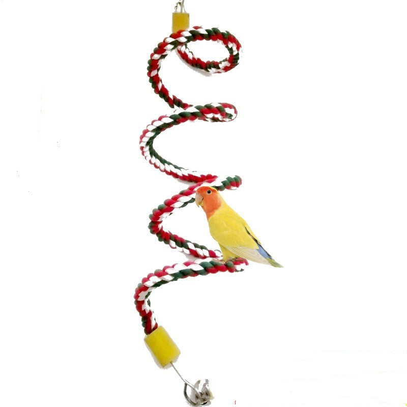 Parrot Bird With Toy Supplies Swing Ring Aerial Ladder Climbing Ladder 1