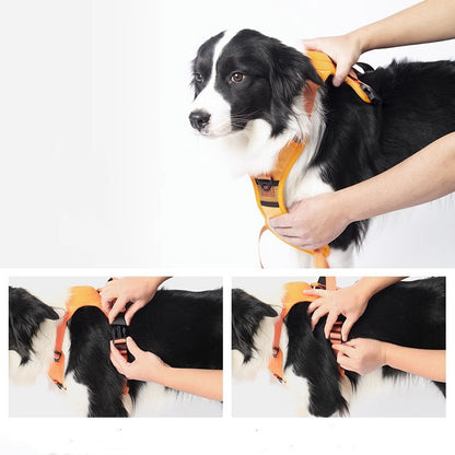 Pet Dog Hand Holding Rope Chest Strap Integrated Automatic Retractable 1