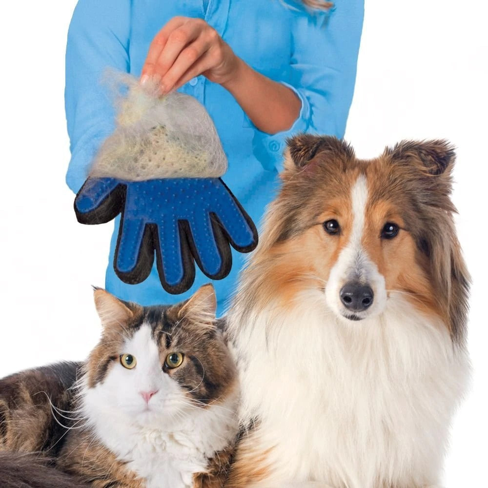 Cat Grooming Glove For Cats Wool Glove Pet Hair Deshedding Brush Comb Glove For Pet Dog Cleaning Massage Glove For Animal Sale 1