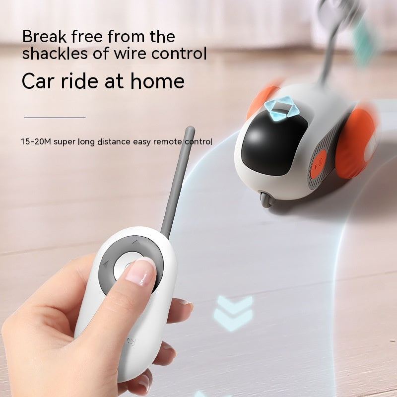 Remote Control Interactive Cat Car Toy USB Charging Chasing Automatic Self-moving Remote Smart Control Car Interactive Cat Toy Pet Products - iHawk 